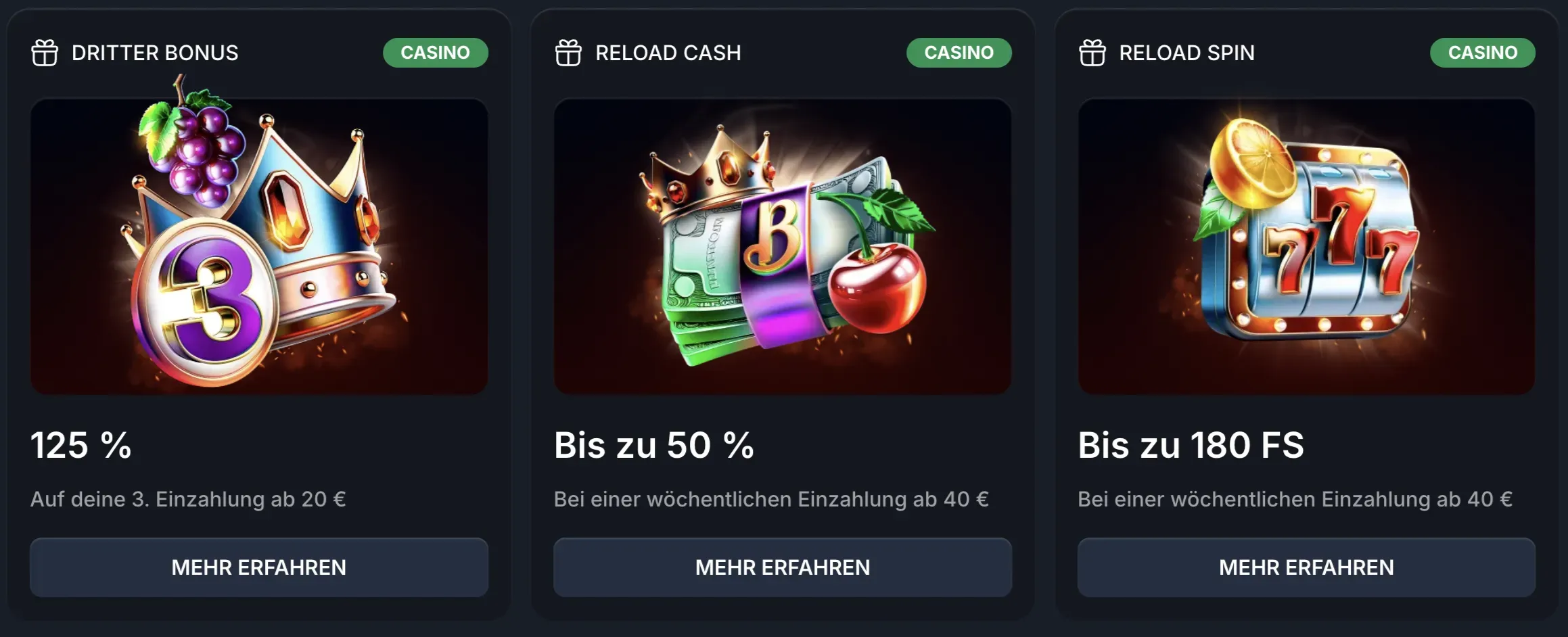 Boni und Promotionen